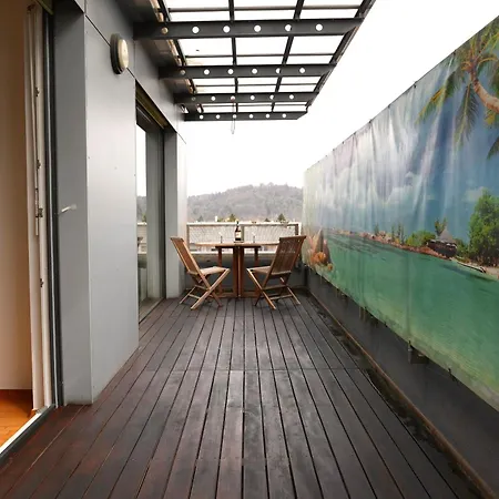 Apartmán Panoramic Rooftop With Terrace And Parking Lublaň